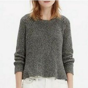 Madewell marled copped swing sweater